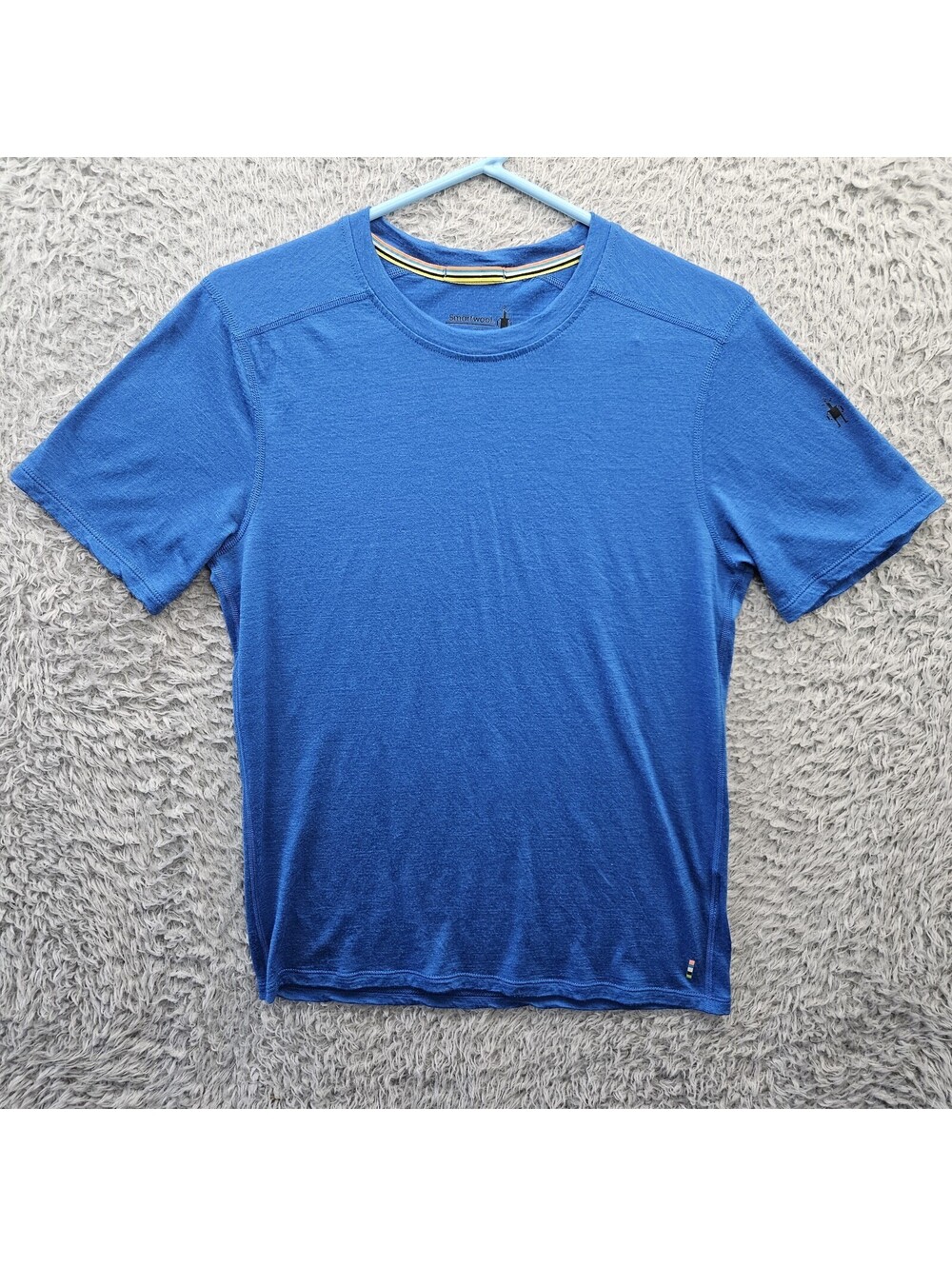 Smartwool Merino T Shirt Men Small Blue No Holes